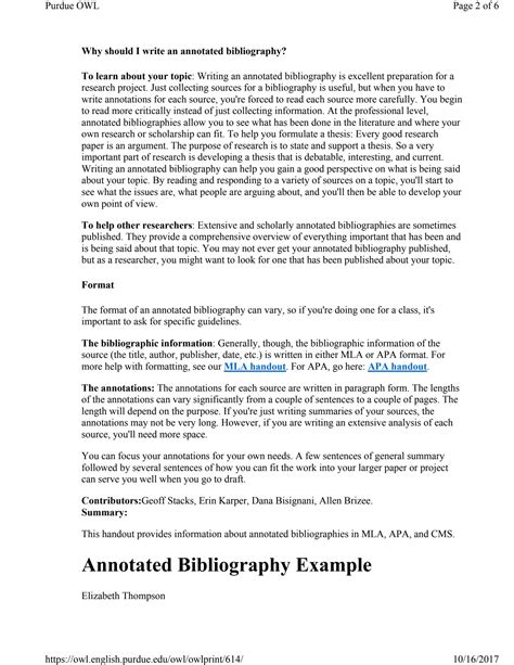 annotated bibliography powerpoint|annotated bibliography purdue owl.